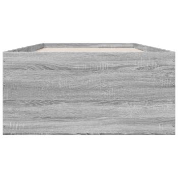 Bodenbettgestell Grau Sonoma 80 x 200 cm Holzwerkstoff