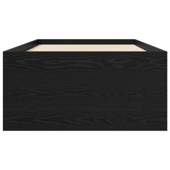 Bodenbettgestell Schwarze Eiche 80 x 200 cm Holzwerkstoff