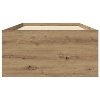 Bodenbettgestell Kunsthandwerk Eiche 80 x 200 cm Holzwerkstoff