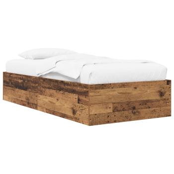 Bodenbettgestell Altholz 80 x 200 cm Holzwerkstoff