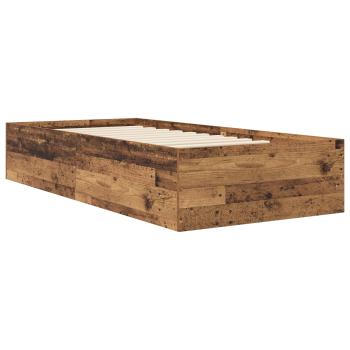Bodenbettgestell Altholz 80 x 200 cm Holzwerkstoff
