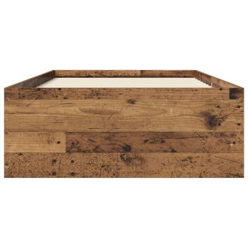 Bodenbettgestell Altholz 80 x 200 cm Holzwerkstoff