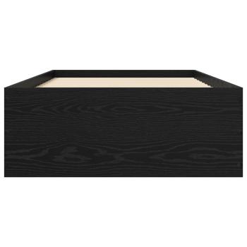 Bodenbettgestell Schwarze Eiche 80 x 200 cm Holzwerkstoff