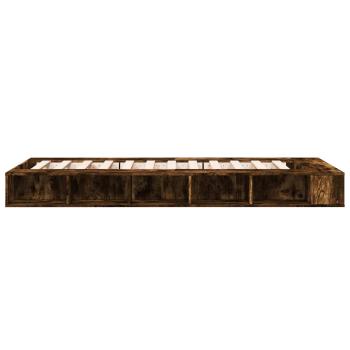 Bettgestell mit Stauraum Geräucherte Eiche 80 x 200 cm
