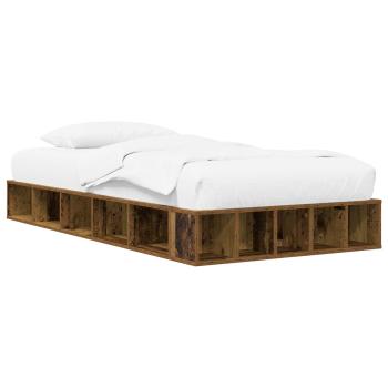 Bettgestell mit Stauraum Altholz 80 x 200 cm Holzwerkstoff