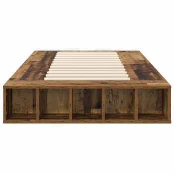 Bettgestell mit Stauraum Altholz 80 x 200 cm Holzwerkstoff