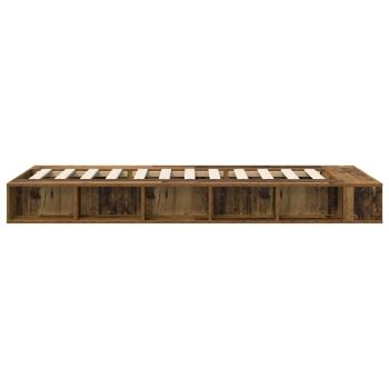 Bettgestell mit Stauraum Altholz 80 x 200 cm Holzwerkstoff