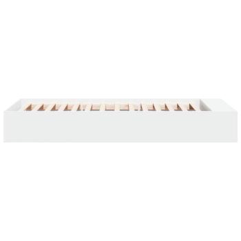 Bettgestell mit Stauraum Weiß 80 x 200 cm Holzwerkstoff