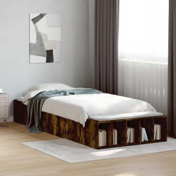 ARDEBO.de - Bettgestell mit Stauraum Geräucherte Eiche 80 x 200 cm