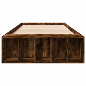 Bettgestell mit Stauraum Geräucherte Eiche 80 x 200 cm