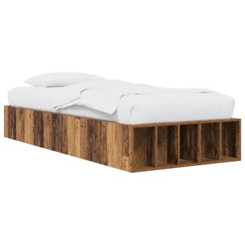 Bettgestell mit Stauraum Altholz 80 x 200 cm Holzwerkstoff