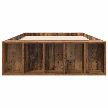 Bettgestell mit Stauraum Altholz 80 x 200 cm Holzwerkstoff