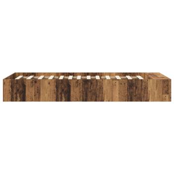 Bettgestell mit Stauraum Altholz 80 x 200 cm Holzwerkstoff