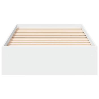 Bettgestell mit Stauraum Weiß 80 x 200 cm Holzwerkstoff