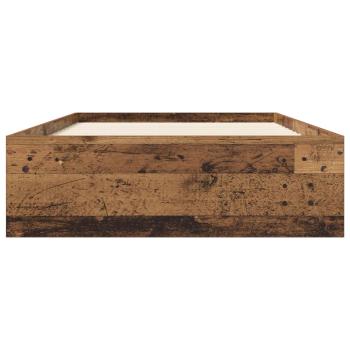 Bettgestell mit Stauraum Altholz 80 x 200 cm Holzwerkstoff