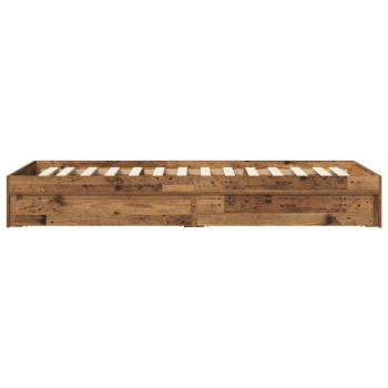 Bettgestell mit Stauraum Altholz 80 x 200 cm Holzwerkstoff