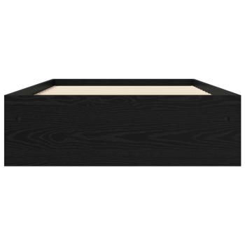 Bettgestell mit Stauraum Schwarze Eiche 80 x 200 cm
