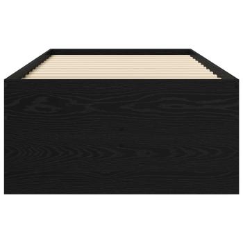 Bettgestell mit Stauraum Schwarze Eiche 80 x 200 cm