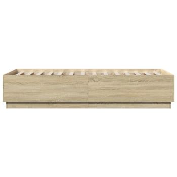 Bettrahmen Sonoma-Eiche 80 x 200 cm Holzwerkstoff