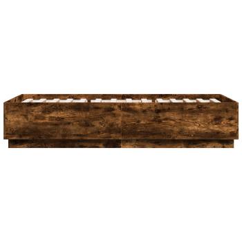 Bettrahmen Geräucherte Eiche 80 x 200 cm Holzwerkstoff