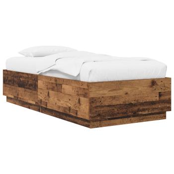 Bettrahmen Altholz 80 x 200 cm Holzwerkstoff
