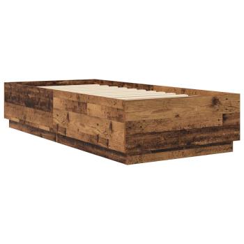 Bettrahmen Altholz 80 x 200 cm Holzwerkstoff