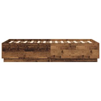 Bettrahmen Altholz 80 x 200 cm Holzwerkstoff