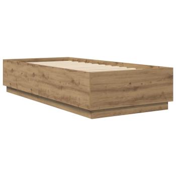 Bettrahmen Kunsthandwerk Eiche 80 x 200 cm Holzwerkstoff