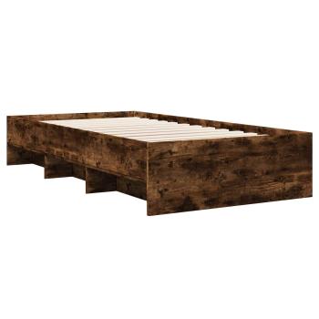 Bettrahmen Geräucherte Eiche 80 x 200 cm Holzwerkstoff