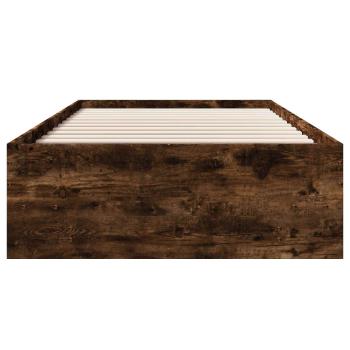 Bettrahmen Geräucherte Eiche 80 x 200 cm Holzwerkstoff
