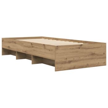 Bettrahmen Kunsthandwerk Eiche 80 x 200 cm Holzwerkstoff