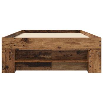 Bettgestell mit Stauraum Altholz 80 x 200 cm Holzwerkstoff