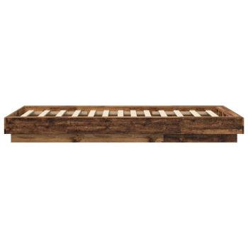 Bodenbettgestell Altholz 80 x 210 cm Holzwerkstoff