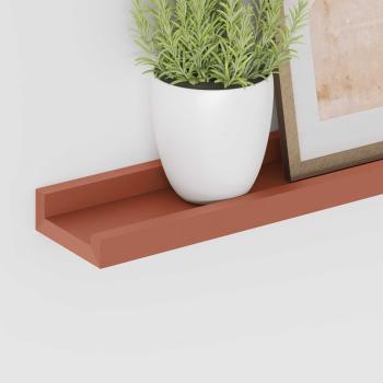 Wandregal 2 stk. Rot 115 x 9 x 3 cm Holzwerkstoff