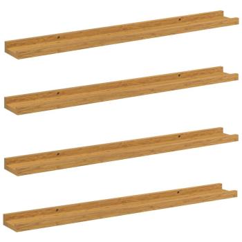 Wandregal 4 stk. Beige 80 x 9 x 3 cm Holzwerkstoff