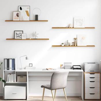 Wandregal 4 stk. Beige 115 x 9 x 3 cm Holzwerkstoff