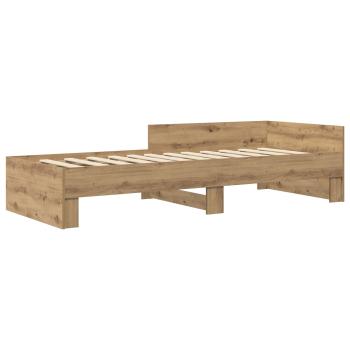 Bettgestell mit Kopfteil Artisan-Eiche 80 x 200 cm