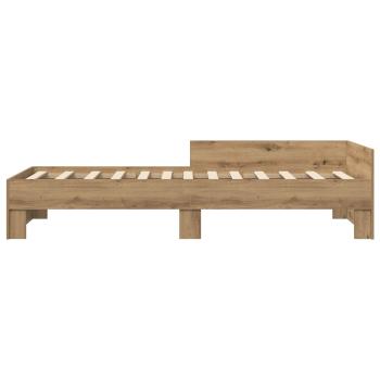 Bettgestell mit Kopfteil Artisan-Eiche 80 x 200 cm