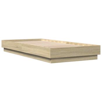 Bodenbettgestell Sonoma-Eiche 80 x 200 cm Holzwerkstoff