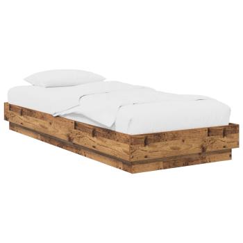 Bodenbettgestell Altholz 80 x 200 cm Holzwerkstoff