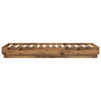 Bodenbettgestell Altholz 80 x 200 cm Holzwerkstoff