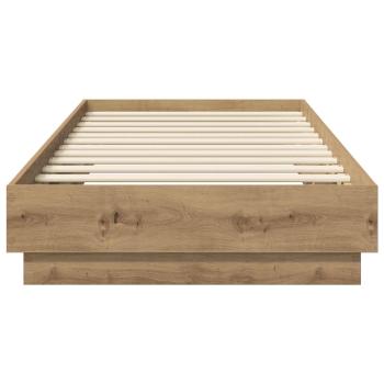 Bodenbettgestell Artisan-Eiche 80 x 200 cm Holzwerkstoff