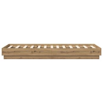 Bodenbettgestell Artisan-Eiche 80 x 200 cm Holzwerkstoff