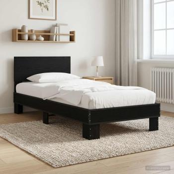 ARDEBO.de - Bettgestell mit Kopfteil Schwarze Eiche 80 x 200 cm