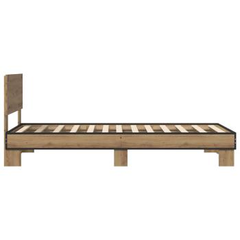 Bettgestell mit Kopfteil Artisan-Eiche 80 x 200 cm