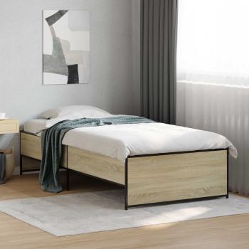 ARDEBO.de - Bettrahmen Sonoma-Eiche 80 x 200 cm Holzwerkstoff