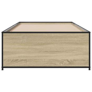 Bettrahmen Sonoma-Eiche 80 x 200 cm Holzwerkstoff
