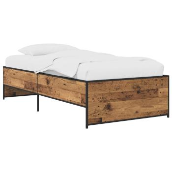 Bettrahmen Altholz 80 x 200 cm Holzwerkstoff