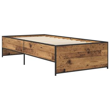 Bettrahmen Altholz 80 x 200 cm Holzwerkstoff