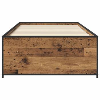 Bettrahmen Altholz 80 x 200 cm Holzwerkstoff